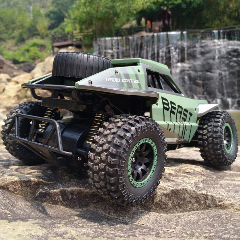 Flytec RC Car 118 4WD Rock Crawlers Driving Car Drive Bigfoot Car Remote Control Car Model Off-Road Vehicle Toy (4)