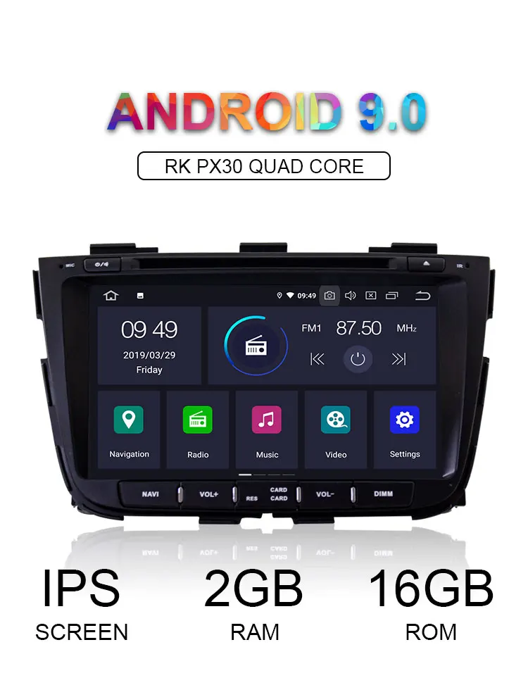 Perfect LJHANG Car DVD Player Android 9.0 For kia Sorento 2013 2014 2015 GPS Multimedia 2 Din Car Radio Stereo Automotive headunit Audio 1