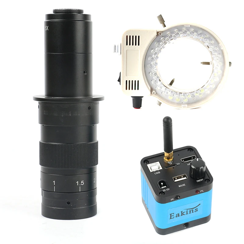 HDMI USB WIFI 36MP HD видео микроскоп цифровая камера 100X/180X/300X Zoom C moun объектив для ремонта