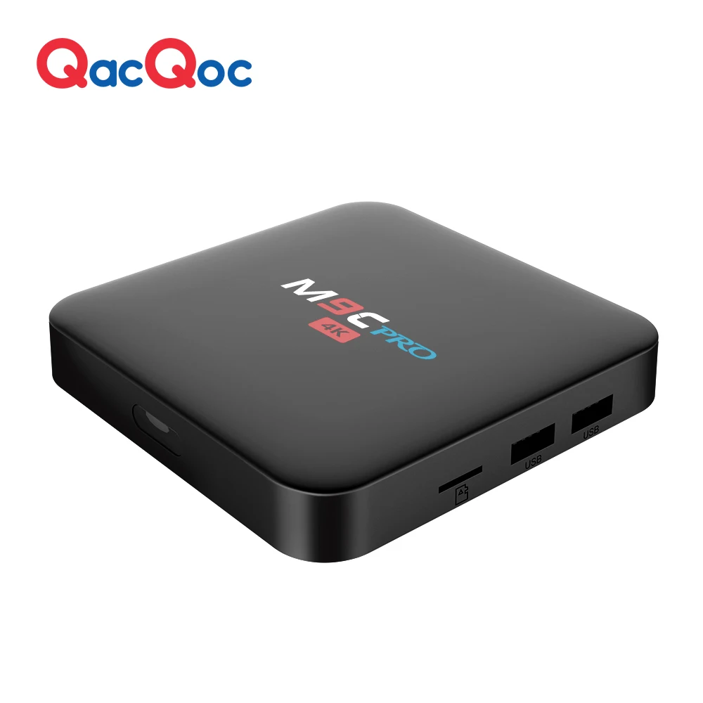 QacQoc M9C pro Android 6 0 TV Box Amlogic S905X Quad core 64 bits 1G 8G