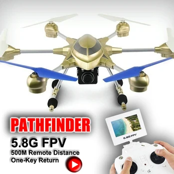 

RC Quad Copter Drone 54CM Metal HJ816 6-axis Gyro Drone With LED Light 5.8G FPV HD Camera 2MP Headless Mode