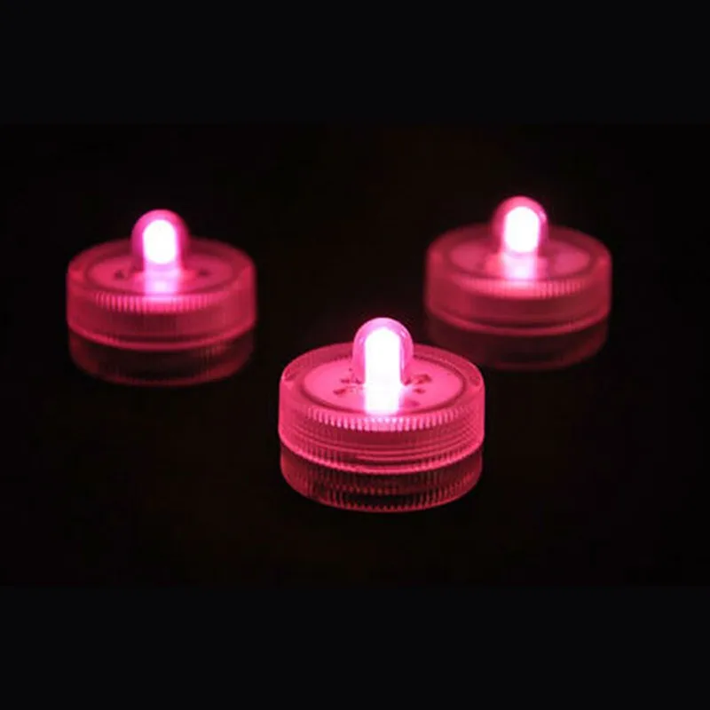 50pcs/ lot Super Bright Submersible Waterproof Mini LED Tea Light