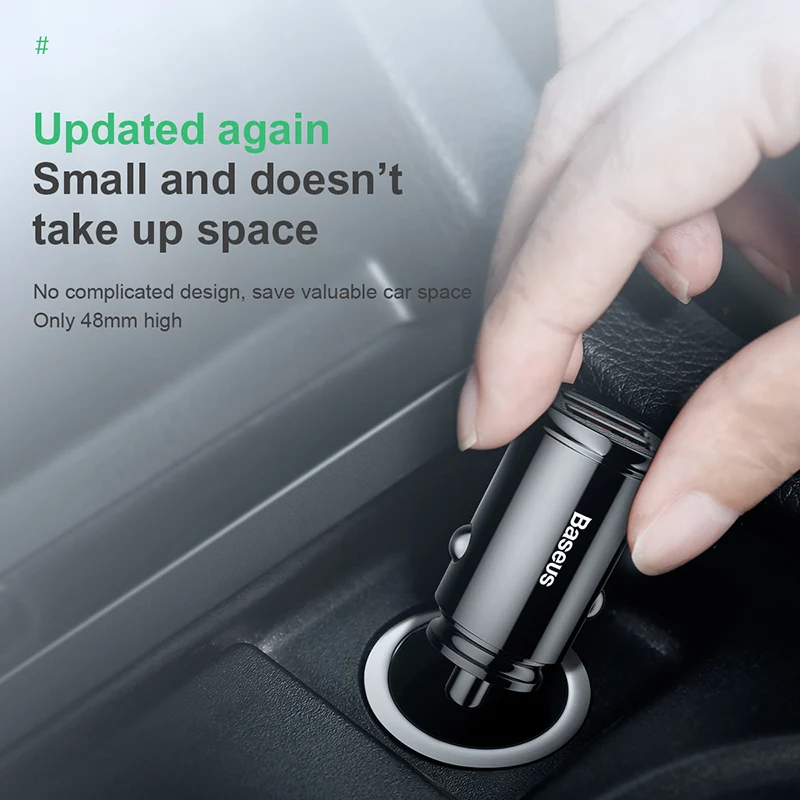Baseus Quick Charge 4.0 3.0 USB Car Charger For Xiaomi mi 9 Huawei P30 Pro QC4.0 QC3.0 QC 5A Fast PD Car Charging Phone Charger