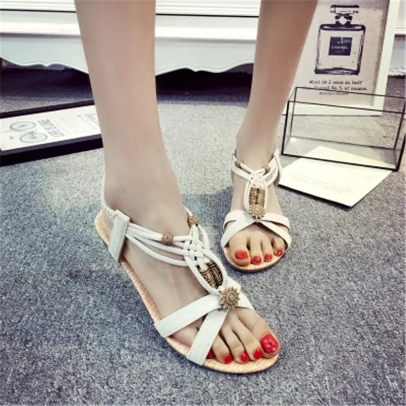 Women Sandals 2019 Summer Sandals Slip On Wedge Sandals Shoes Female Flip Flops Gladiator Women Shoes Wedges Heels Footwear