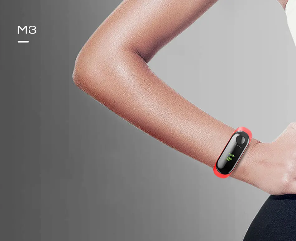 SALFRESA M3 Sport Smart Bracelet Message Push IPS HD Color Screen USB Charge Smart Band PK Xiaomi Mi Band3 Fitness Tracker Watch-6