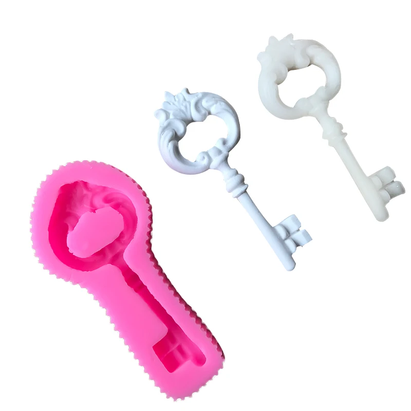 

Retro key silicone mold gypsum wax aromatherapy candle wax mold