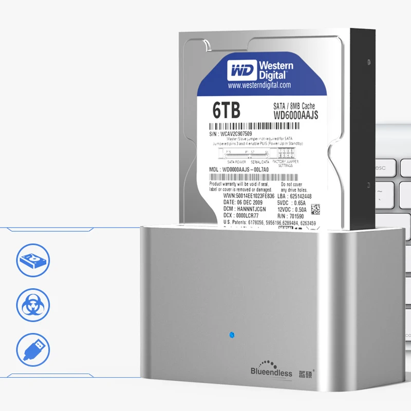Портативный чехол для ноутбука 3 5 дюйма sata с кабелем usb 0 внешний корпус жесткого