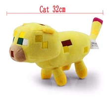 32cm Minecraft Plush Toy Big Yellow Minecraft Ocelot Cat Stuffed Plush Toys Brinquedos for Kids Toys Gift