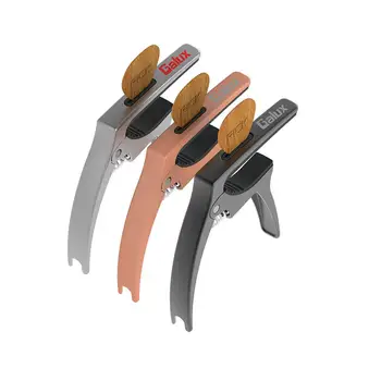 

Dragonpad 3 in 1 Guitar Capo with Nail Puller Picks Slot Folk Acoustic Electric Guitar Capo Clamp Quick Change Tone Adjusting