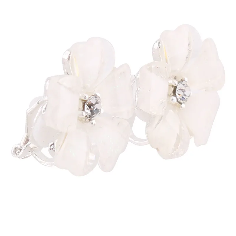 new design gold or silver clip on earrings for girls  (11)