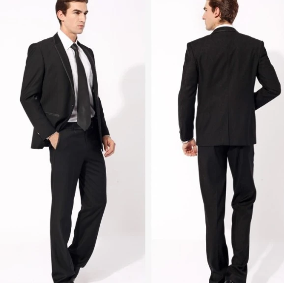 black suit business casual