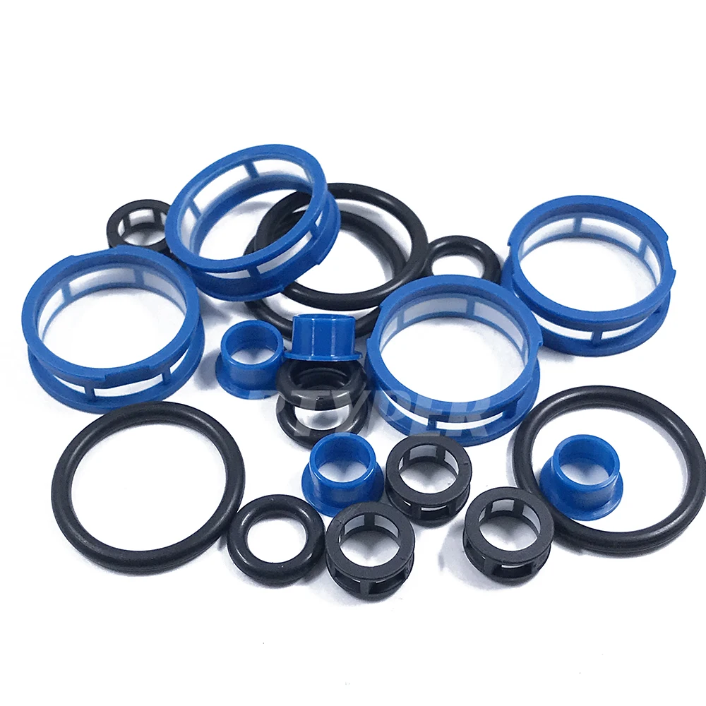 Fuel Injector Repair Kit Filter Oring Plastic Pintle Cap 4Sets 195500-2160 16611-AA141 for Chevy Geo Metro Suzuki Swift 1.0L