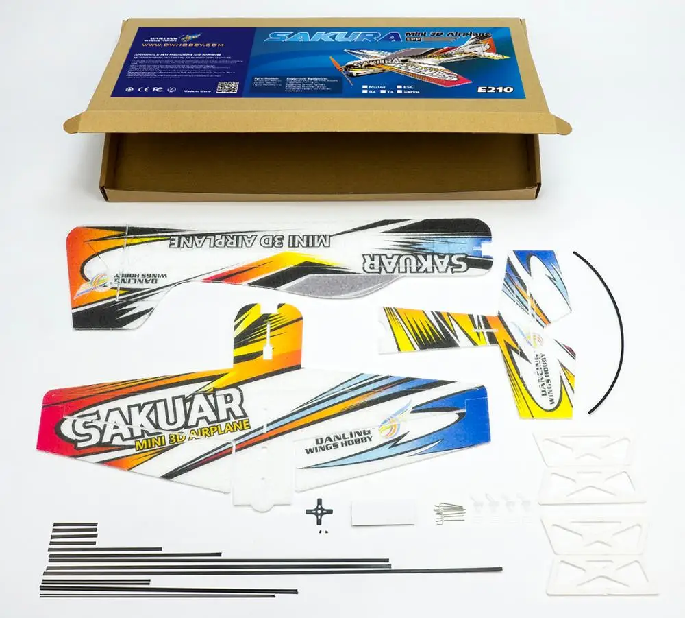 RC Air plane 3D Airplane Micro Mini Foam EPP PP F3P Lightset KIT Model Hobby Toys Sakura Remote Control Toys