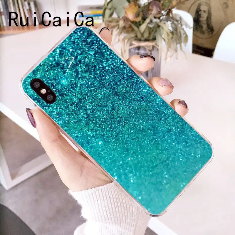 Silver Green stripe Glitter cool
