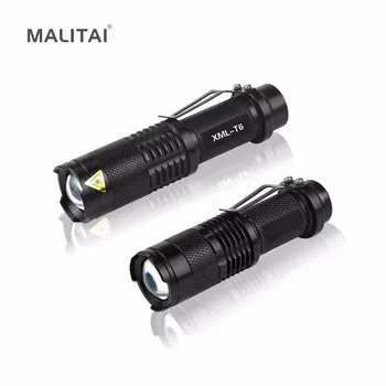 

Outdoor Portable Lanterna Q5 T6 LED Flashlight Torch light Zoomable 3-mode Tactical Flashlight Penlight 14500 / 18650 Camping