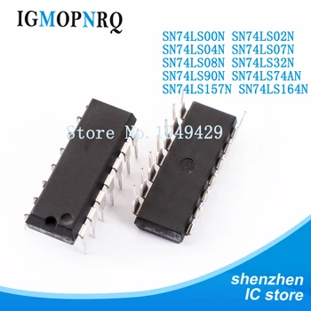 

100PCS/LOT SN74LS00N SN74LS02N SN74LS04N SN74LS07N SN74LS08N SN74LS32N SN74LS90N SN74LS74AN SN74LS157N SN74LS164N IC DIP NEW