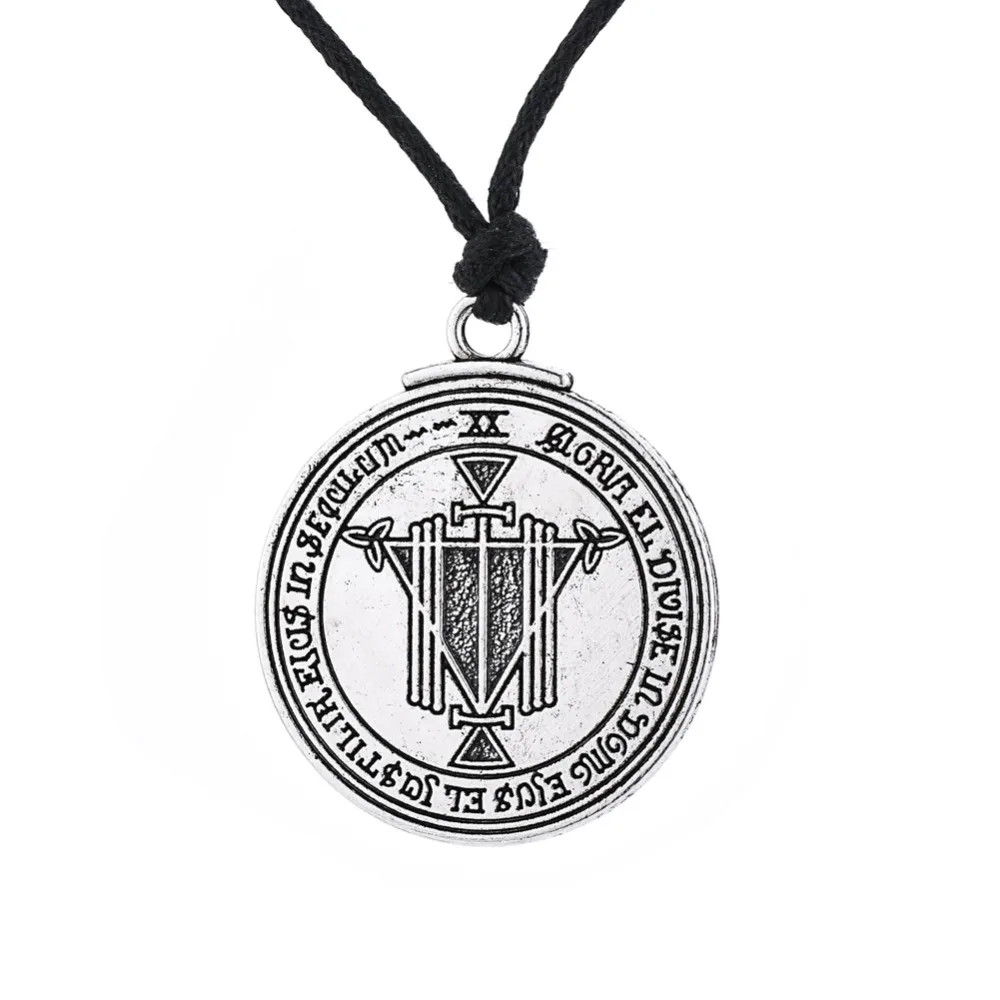 

Lemegeton Riches Talisman Necklace Solomon Seal Magical Wealth Amulet Prosperity Pendant Necklace Amulet Jewelry For Men