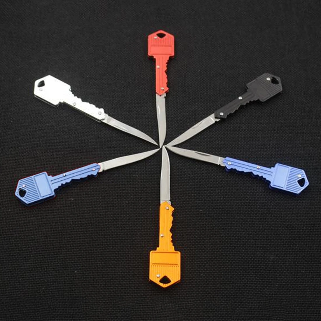 

Key Knife Letter Camp Outdoor Mini Key Ring Key Chain Fold Opener Pocket Package Survive gadget Multi Tool Blade Box kit