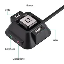Desktop PC Case สวิตช์เปิด/ปิดแบบ Dual USB พอร์ตไมโครโฟน/ไมโครโฟนพอร์ตแจ็ค(China)