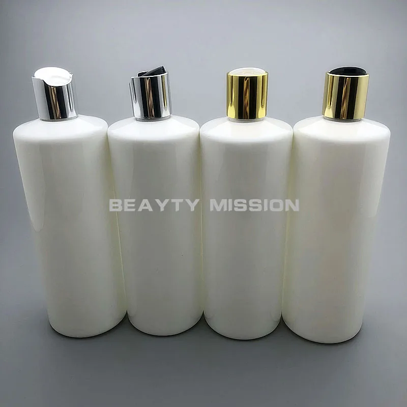 Пустая пластиковая бутылка для шампуня BEAUTY MISSION 500 мл 12 шт./лот с верхним колпачком