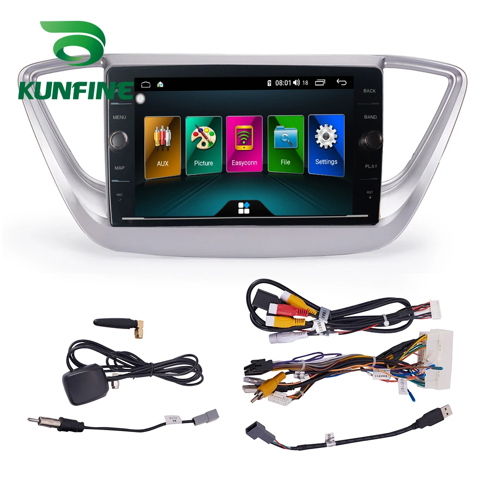 Android Car DVD GPS Navigation Multimedia Player Car Stereo For Hyundai Verna 2016 Radio Head unit (6)
