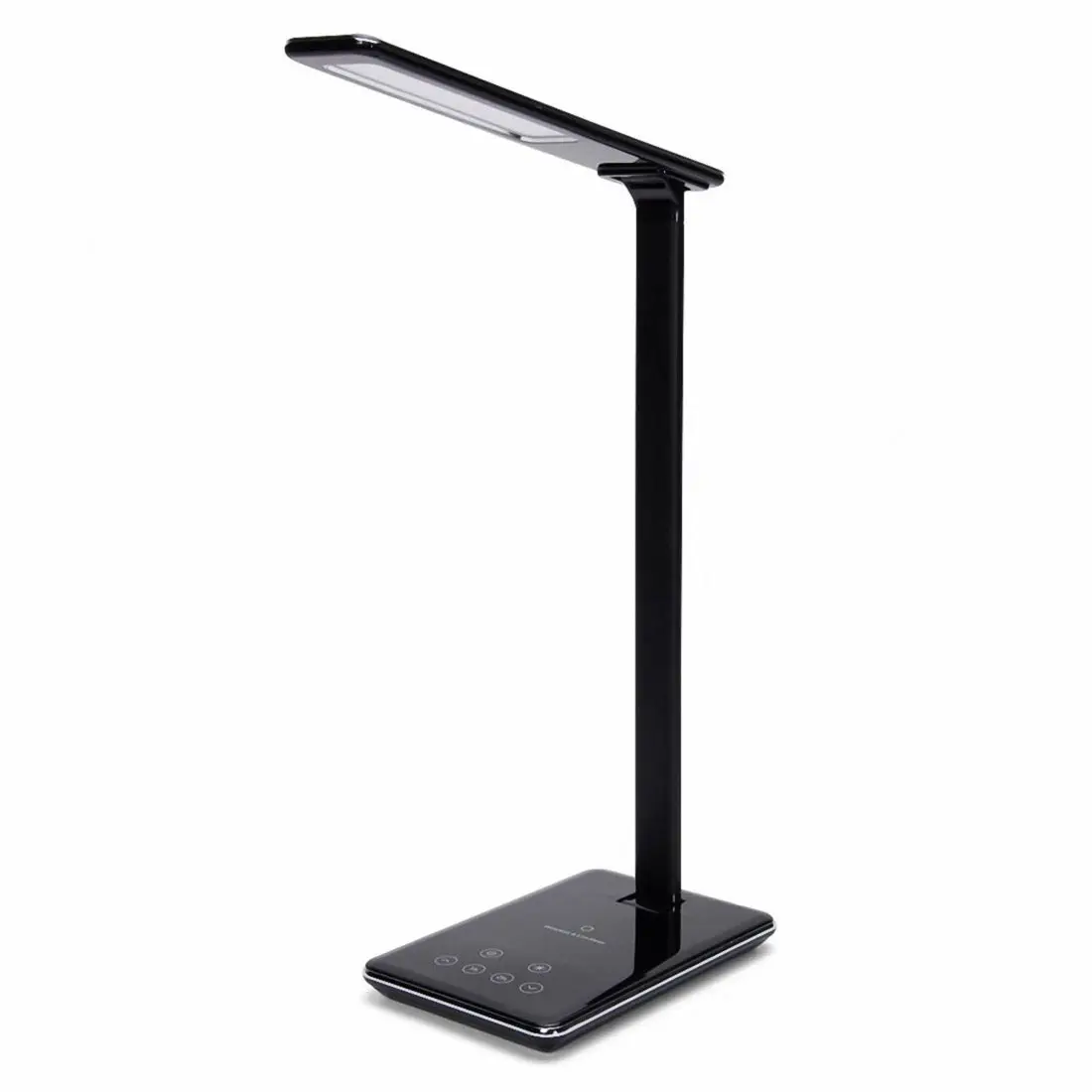 

LED Desk Lamp with Qi Wireless Charger Pad for Qi-Enabled Device, Dimmable Folding Bedside table Lamp