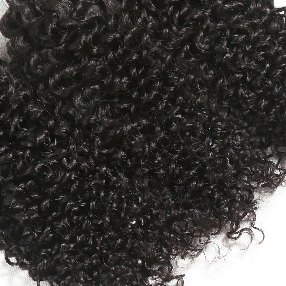 Alitop Brazilian Kinky Curly Hair Bundles With Closure Remy Human
