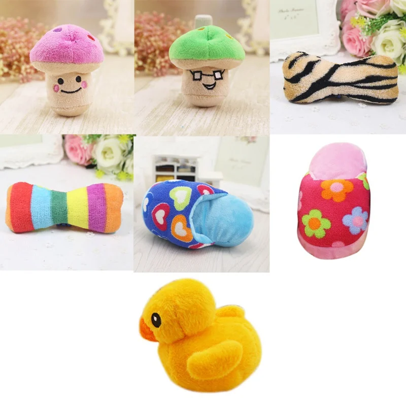 

Cute Pet Dog Toys Chew Squeaker Animals Plush Puppy Honking Squirrel For Pet Dogs Cat Chew Squeaking Plush Toy Pet Supplies