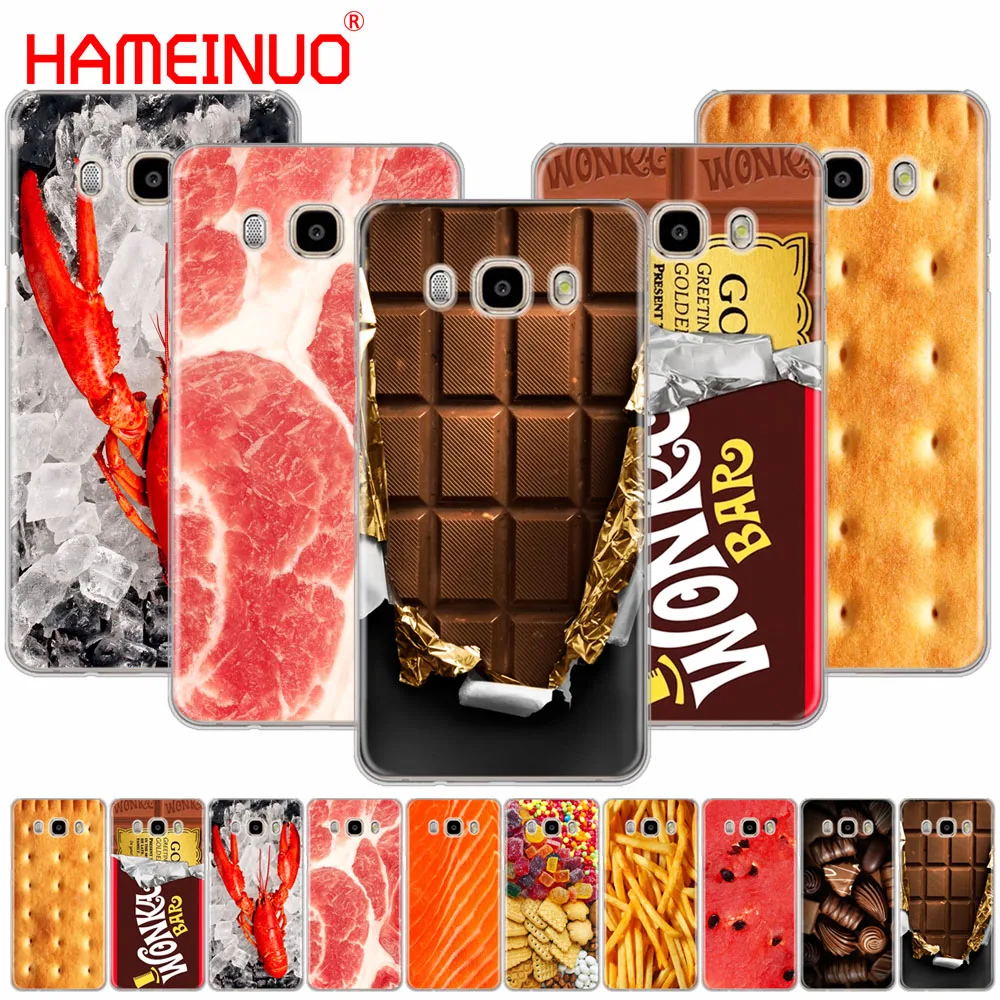 

HAMEINUO Food Biscuits chocolates meat design cover phone case for Samsung Galaxy J1 J2 J3 J5 J7 MINI ACE 2016 2015 prime