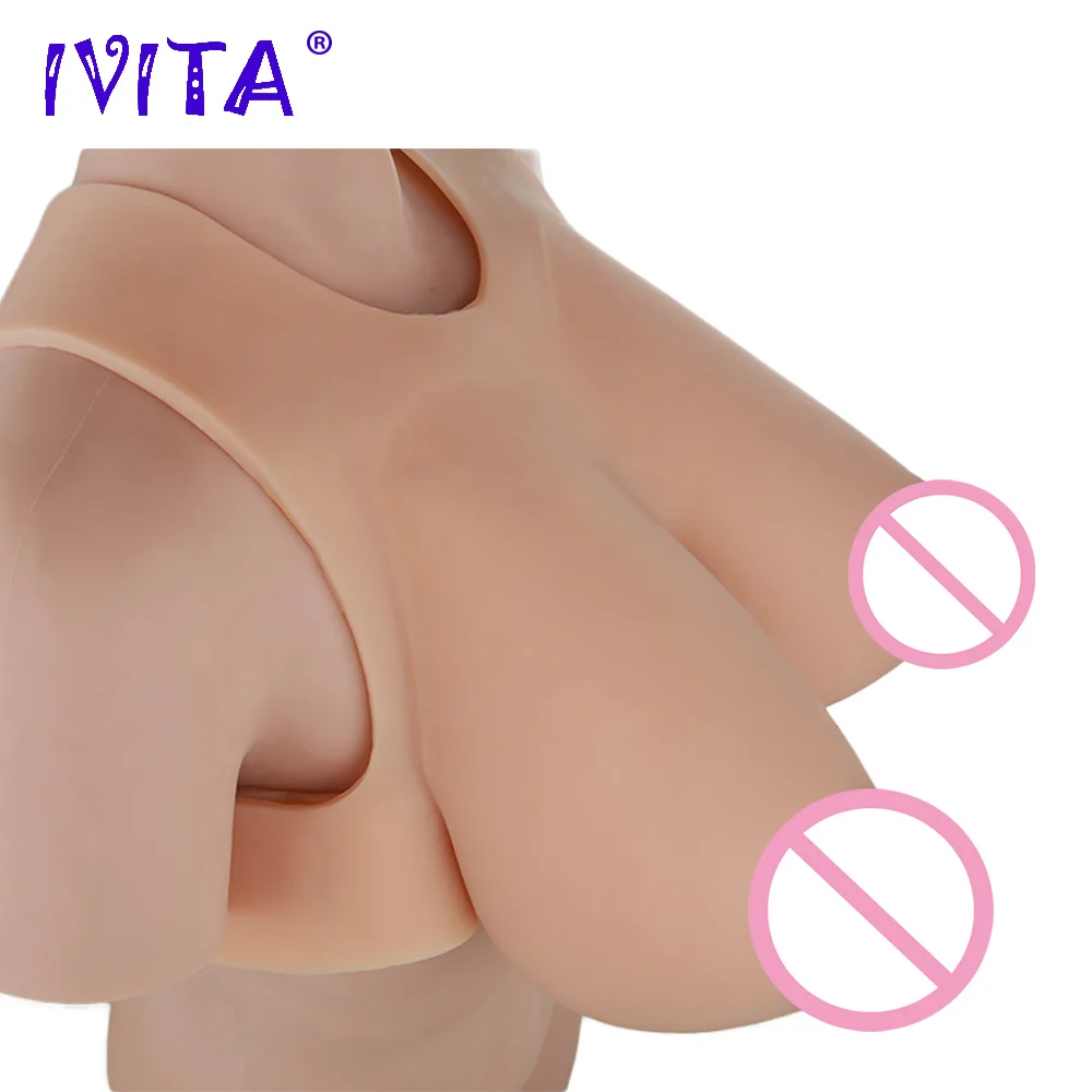 Реалистичная силиконовая форма для груди IVITA 8300 г трансвеститов искусственные