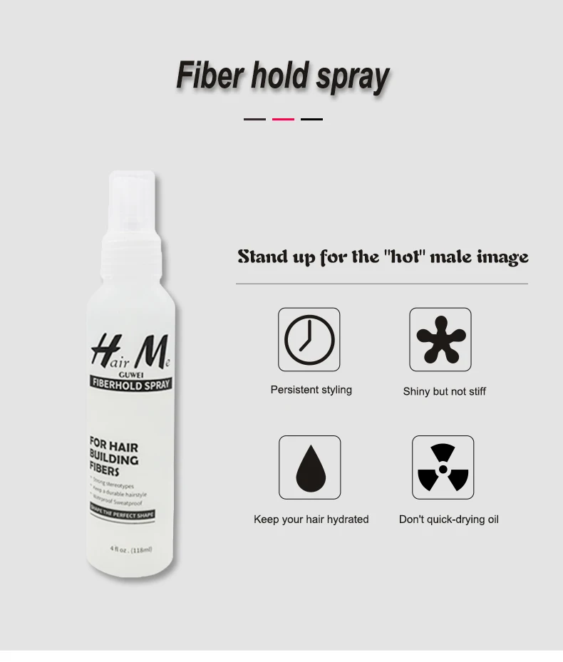 Hair Me hair hold spray hair style делает строительные волокна топ продаж pik 118 мл* 2 шт. для мужчин и женщин продукт для удержания волос