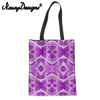 

NOISYDESIGNS Special texture pattern printed Reusable Canvas Shopping Bags for Women Folding Portable Large coth bag unisex2018