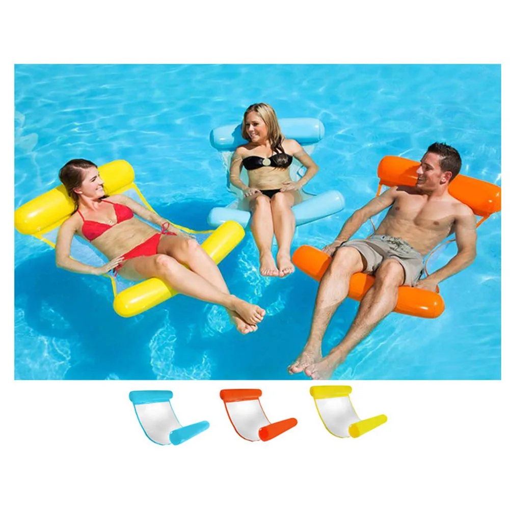 

Newly Inflatable Water Hammock Floating Bed Lounge Chair Drifter Swimming Pool Beach Float for Adult FMS19