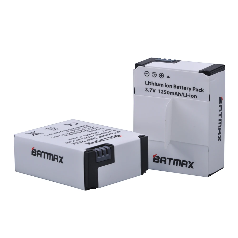 Batmax 2 шт. AHDBT 301 аккумуляторная батарея + USB двойное зарядное устройство 302 для Gopro Hero