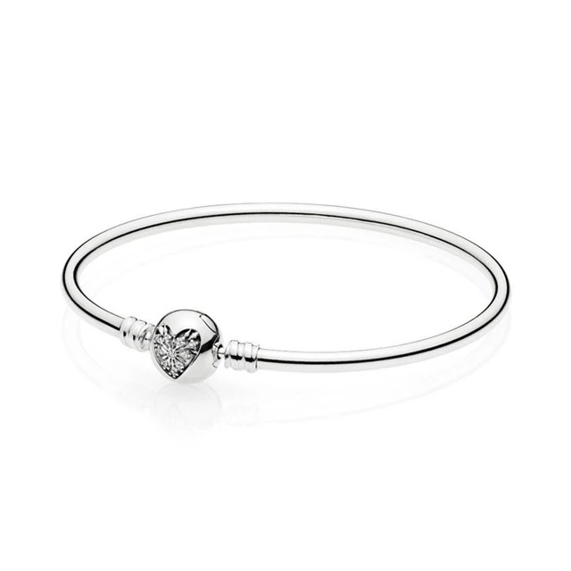 

Kaliyah 100% 925 Silver Bracelet 1:1 Original Authentic Basic Charm Adequate Diy Frightened Jewels Women 596404cz