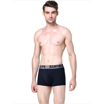 

New 4 Boxed Men's Underwear Men's Underwear Cotton Boxer Youth Low Waist Solid Color Men's Sexy Underwear Boxershorts Men