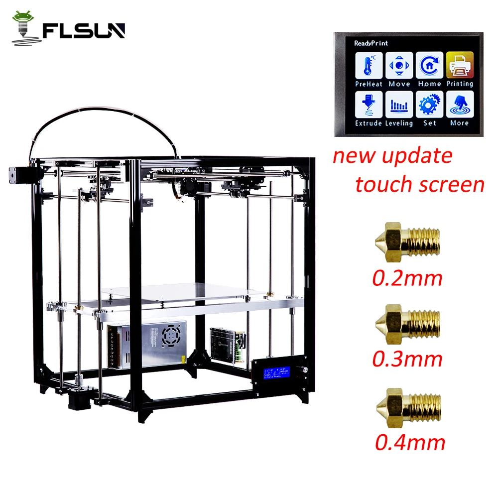 Ship From Germany Flsun 3d Printer Metal Frame Large Printing Size Diy 3 D Printer Auto leveling Heated Bed One Rolls Filament Ship From Germany Flsun 3d Printer Metal Frame Large Printing Size Diy 3 D Printer Auto leveling Heated Bed One Rolls Filament