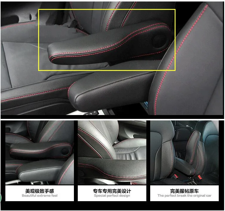 Переднее сиденье подлокотник кожаный чехол для Great Wall Haval H6 Sport Upgrade 2011 12 13 14 15 2 шт AB135