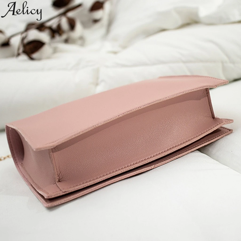 Aelicy женская элегантная однотонная сумка из искусственной кожи модная