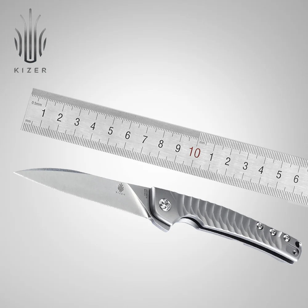 Складной нож Kizer тонкий карманный нож Splinter Разработанный Tomcat ножи высокого качества инструмент для кемпинга - Цвет: Ki3457A1