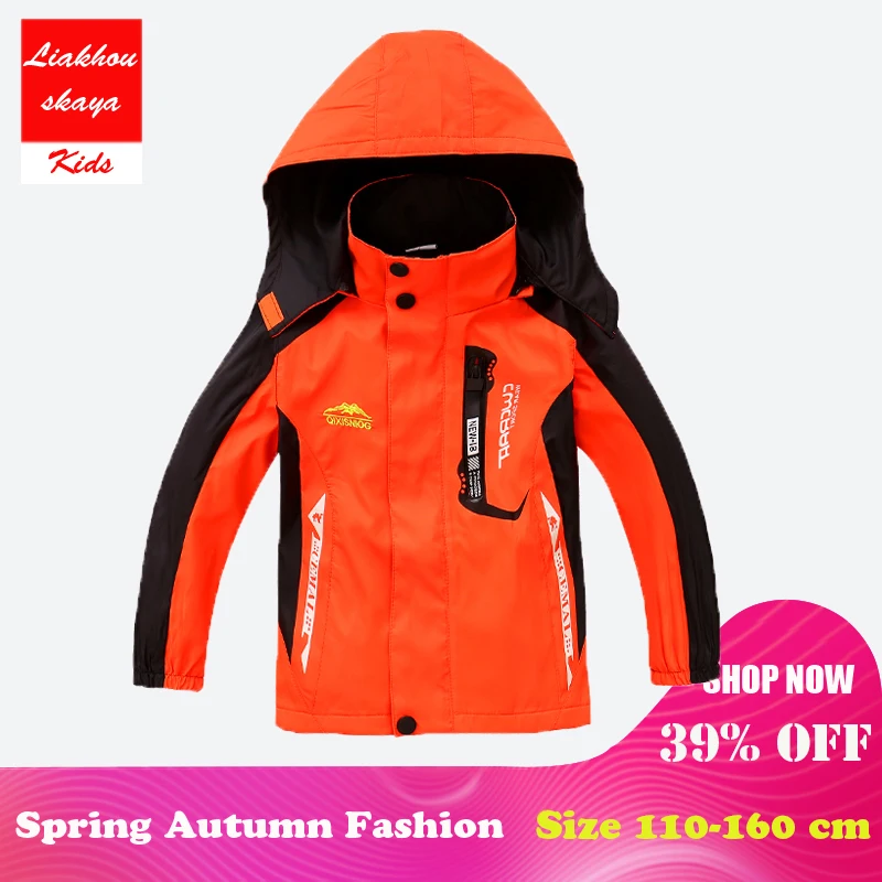 

Liakhouska Jacket For Boy 2019 New Teenage Fleece Korean Clothes Kids Waterproof Outerwear Windbreakers Korean Kids Warm Coat