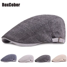 RoxCober весенне-летняя кепка газетчика для мужчин и женщин простая модная шляпа в стиле Гэтсби винтажная плоская кепка таксиста Кепка для гольфа Регулируемая Мужская Berrts