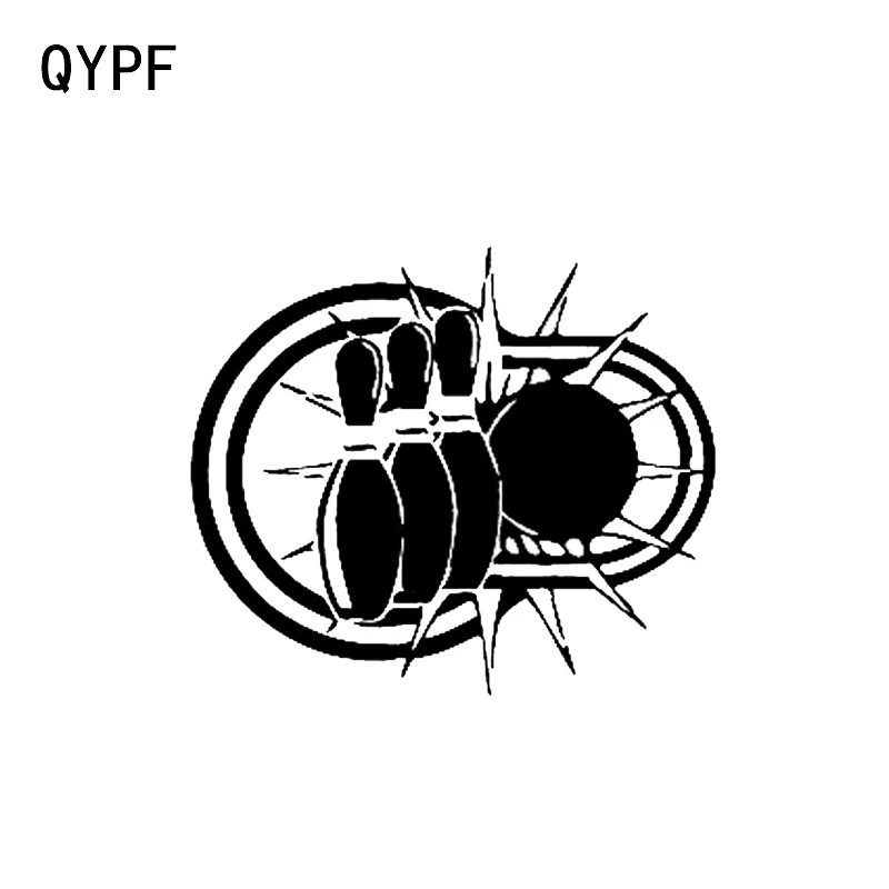QYPF 15.5*13.3 سنتيمتر للاهتمام البولينج الرياضية الفينيل سيارة ملصقات الاكسسوارات دراجة نارية الشارات C16-1287 QYPF 15.5*13.3 سنتيمتر للاهتمام البولينج الرياضية الفينيل سيارة ملصقات الاكسسوارات دراجة نارية الشارات C16-1287