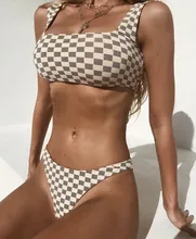 Female Sexy Bikini Style Geometric Square