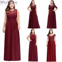 2019 Long Cheap Bridesmaid Dresses Lace Plus Size Bridesmaid Dress 6 Styles Chiffon Wedding Bridesmaid Gown Formal Party Gowns