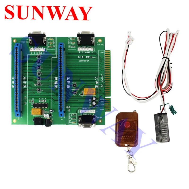 Gbs-8118 Аркада multi JAMMA 2 в 1 переключатель Дистанционное управление JAMMA печатной платы JAMMA Switcher