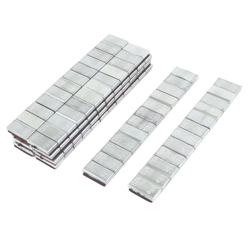 10pcs Adhesive Back Metal Tire Wheel Balance Weight Strip for Carin