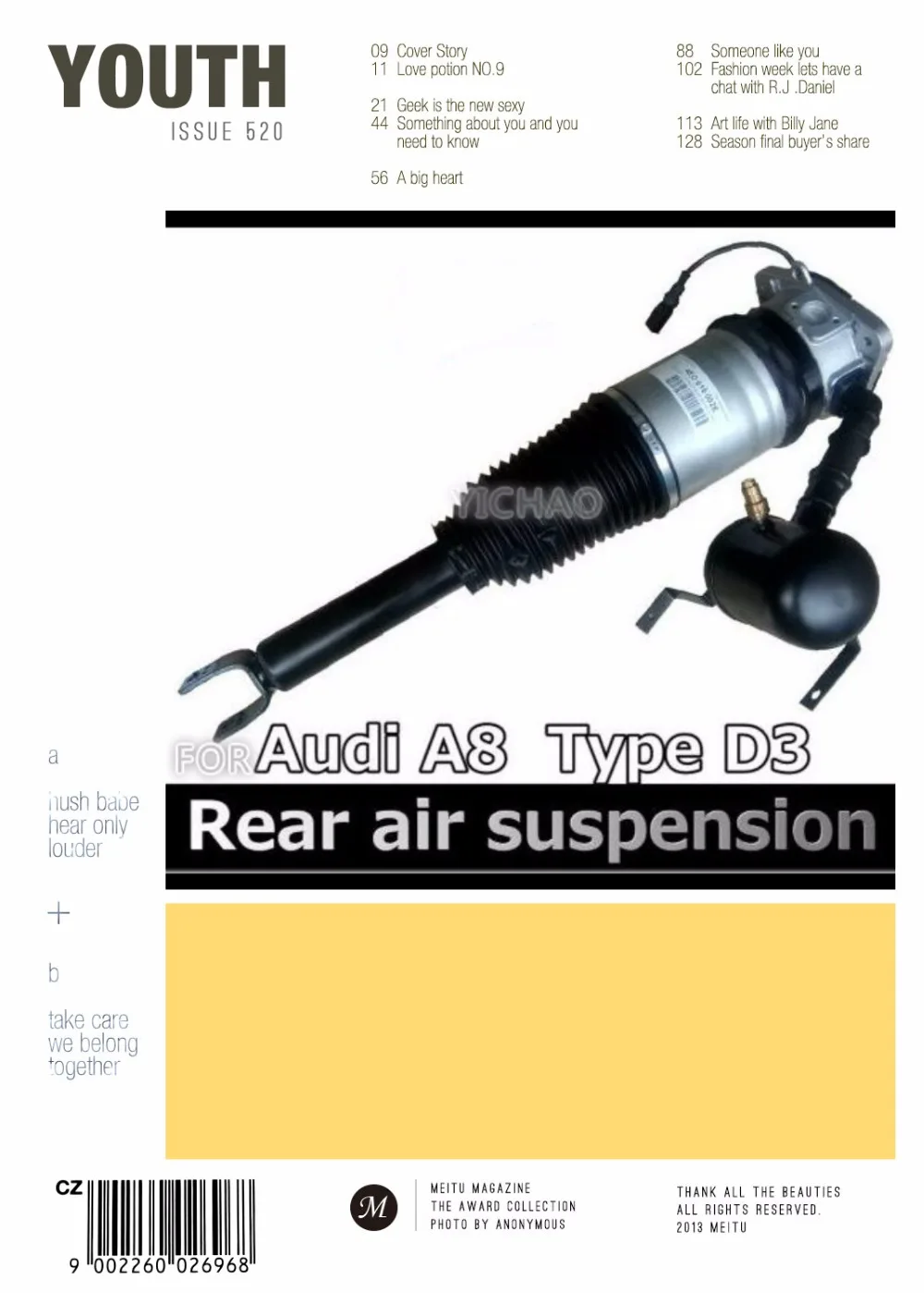 

Rear Air Shock Absorber Air Suspension Shock For Audi A8 (L)4E0616001E (R)4E0616002E Pneumatic Springs Damper Gas