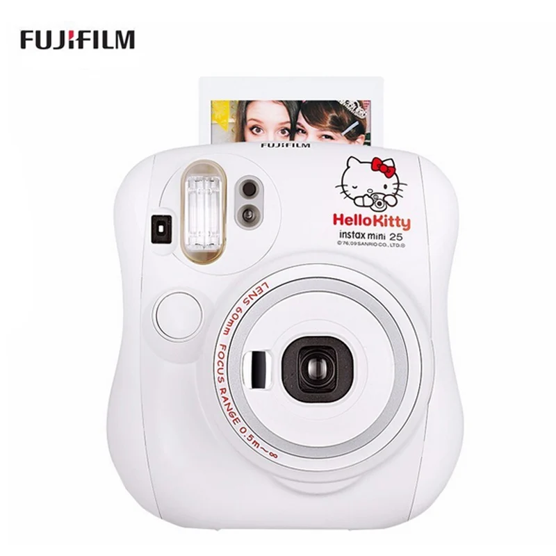 

Fujifilm Instax Mini 25 Kitty and Cherry White Camera for Fuji Mini Instan Film Photo