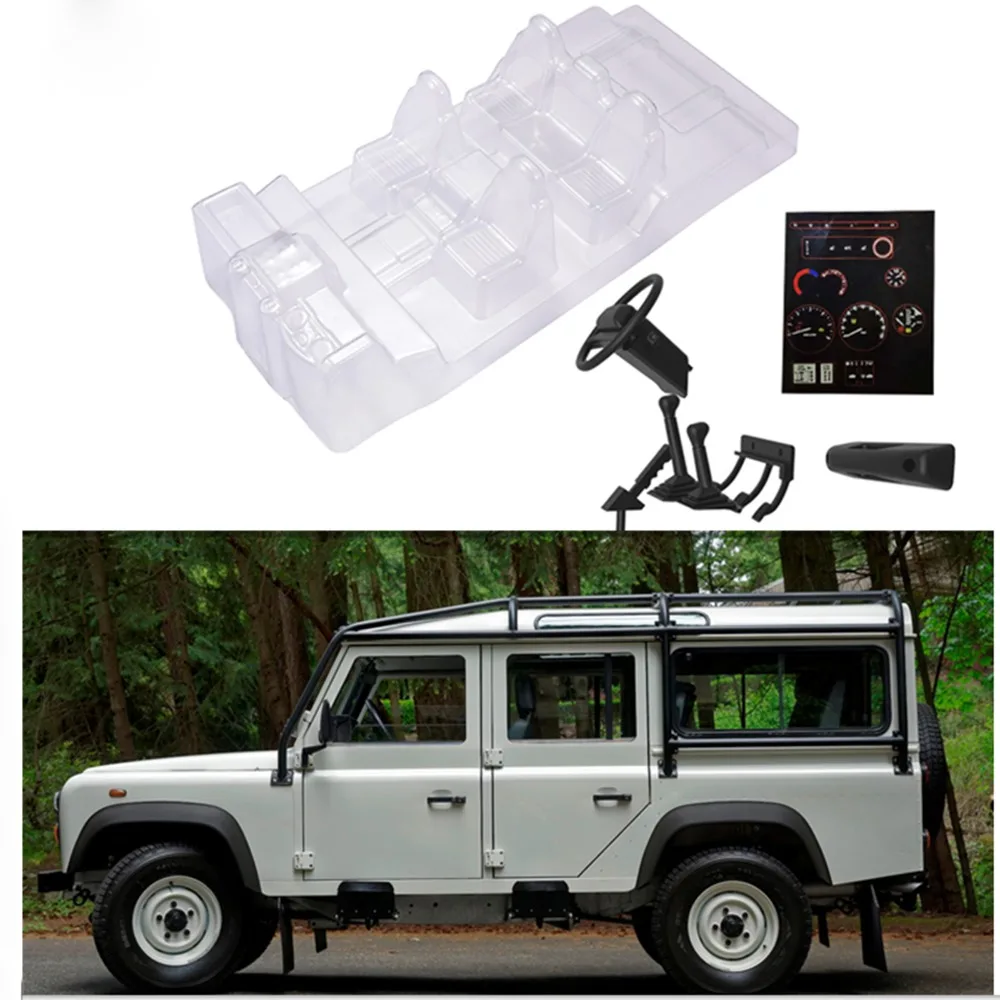 

Transparent Interior Decoration Parts for DJ TRAXXAS TRX4 TRX 4 Defender D110 Simulation Interior Climbing RC Car Parts